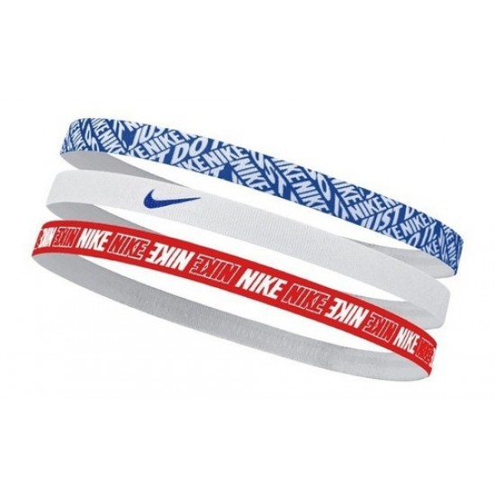 FAIXA DE CABELO NIKE HAIRBANDS - AZUL/BRANCO/VERMELHO